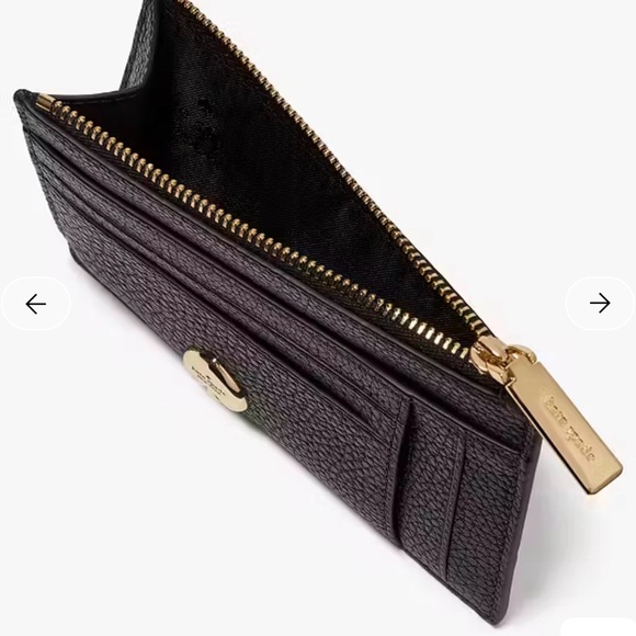 NWT | Kate Spade Black | Kayla Large Slim Cardholder - Picture 3 of 6